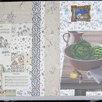 Sideboard "Blaues Geschirr"