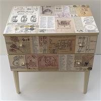 Schubladenkommode "Bauzeichnungen"