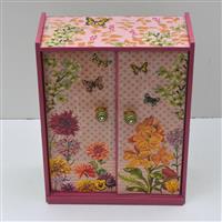 Puppenschrank "Schmetterlingsgarten"