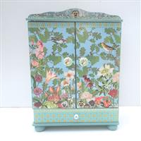 Puppenschrank "Hasen im Eichenwald"   