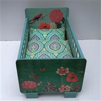 Puppenschrank "Hasen im Eichenwald"   