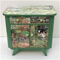 Kinderschrank "Tiere im Grünen"  