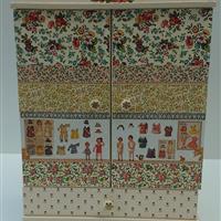  Großer Puppenschrank "Ankleidepuppen"