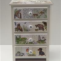 Kinderkommode "Tiere von A - Z"  
